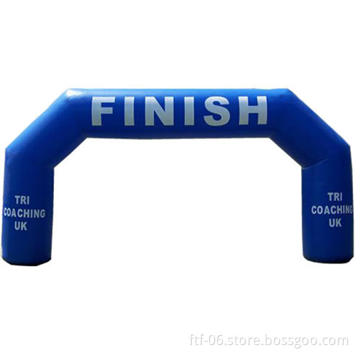 finish line inflatable arch,blue arch for advertising